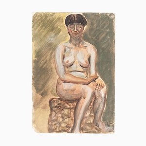 Nude - Mixed Media on Paper by J.-R. Delpech - 1942 1942-ZCI-758346