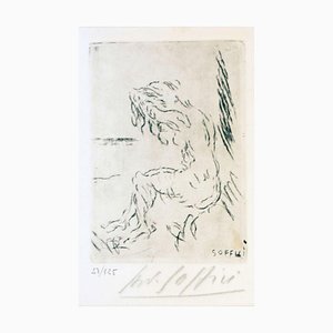 Nude on the Beach - Original Etching and Drypoint by A. Soffici - 1957 1957-ZCI-760512