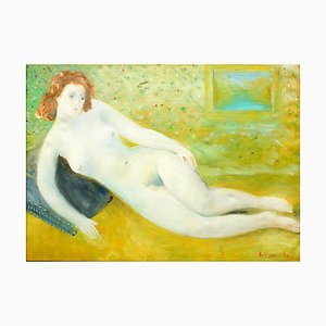 Nude - Original Oil on Canvas by Umberto Lilloni - 1958 1958-ZCI-756228