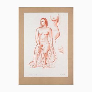 Nude - Original Pastel drawing by Emile Deschler - 1986 1986-ZCI-762188