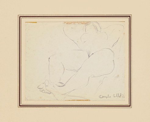 Nude - Original Pen Drawing by Angelo Sabbatani - 1960s 1960s-ZCI-762067