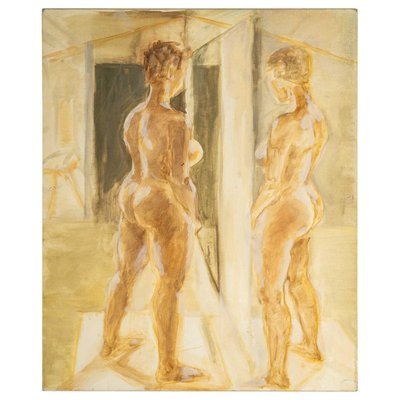 Nude Woman Looking in a Mirror-WFS-904978