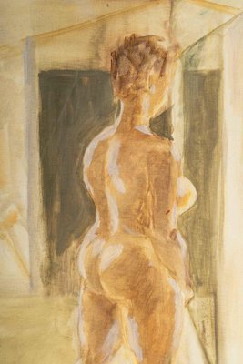 Nude Woman Looking in a Mirror-WFS-904978