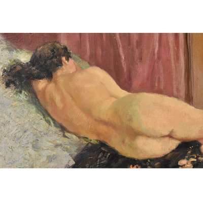 Nude Woman, Oil on Canvas, 20th Century-YVI-947737