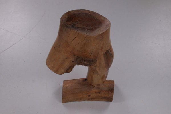 Nude Wooden Sculpture of a Woman, 1960s-EZZ-776371