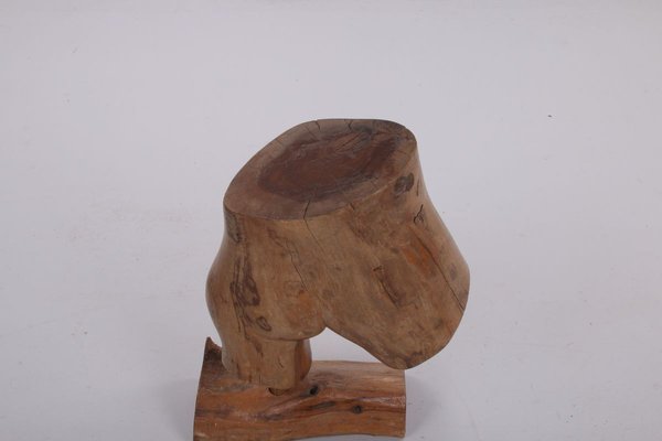 Nude Wooden Sculpture of a Woman, 1960s-EZZ-776371