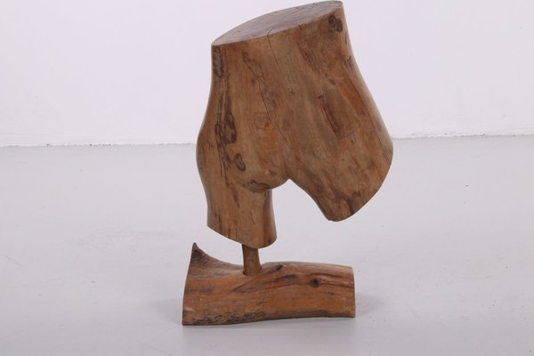 Nude Wooden Sculpture of a Woman, 1960s-EZZ-776371