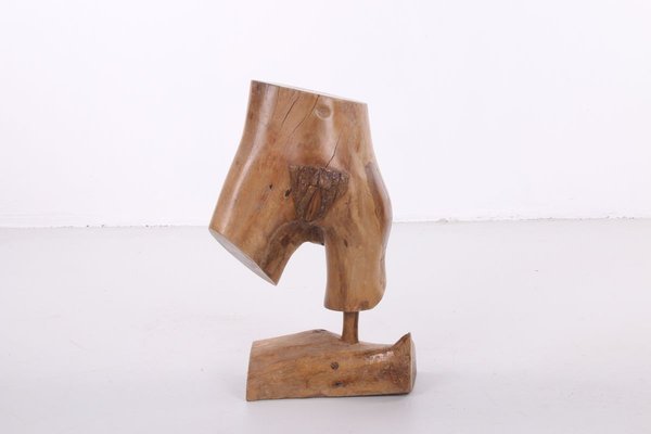 Nude Wooden Sculpture of a Woman, 1960s-EZZ-776371