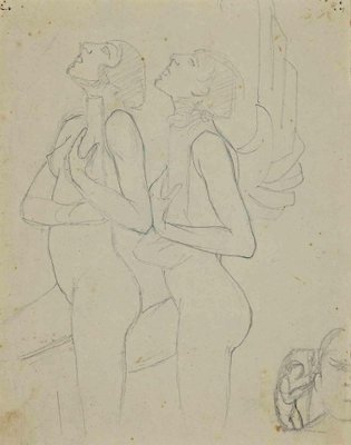 Nudes, Original Drawing, Early 20th-Century-ZCI-1164379