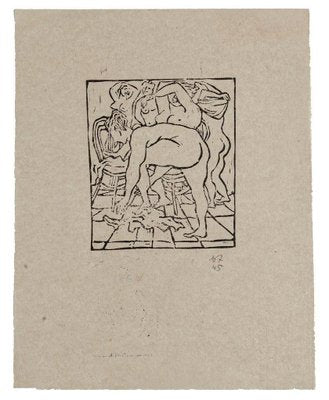 Nudes Xylograph by Amerigo Tot, 1945-ZCI-786909