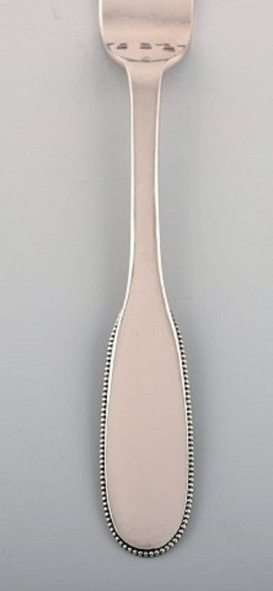 Number 14 Dinner Fork in Hammered Silver by Evald Nielsen, 1920s