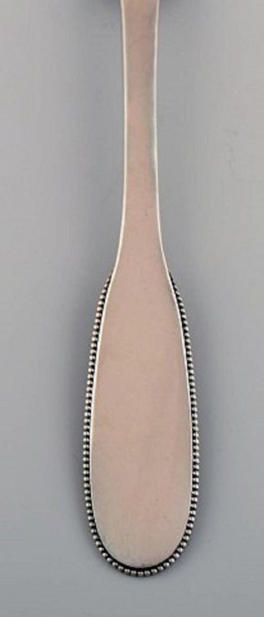 Number 14 Dinner Fork in Hammered Silver by Evald Nielsen, 1920s