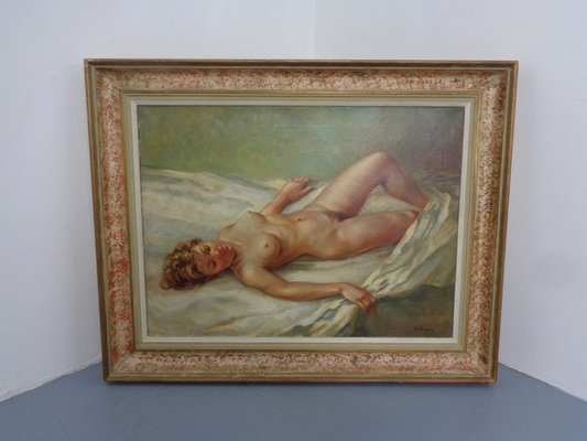 Nussbaumer, Nude Painting, 1930s, Oil on Canvas, Framed-RDW-1773902