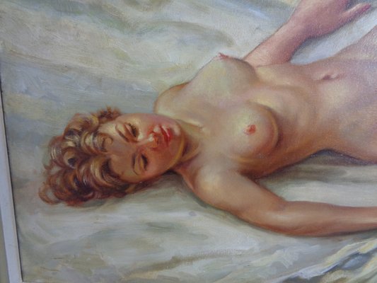 Nussbaumer, Nude Painting, 1930s, Oil on Canvas, Framed-RDW-1773902