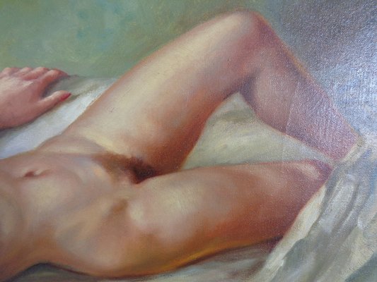 Nussbaumer, Nude Painting, 1930s, Oil on Canvas, Framed-RDW-1773902