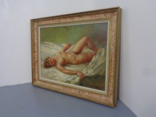 Nussbaumer, Nude Painting, 1930s, Oil on Canvas, Framed-RDW-1773902