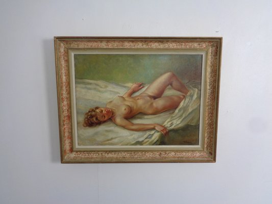 Nussbaumer, Nude Painting, 1930s, Oil on Canvas, Framed-RDW-1773902