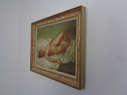 Nussbaumer, Nude Painting, 1930s, Oil on Canvas, Framed-RDW-1773902