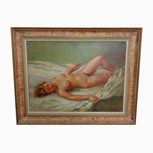 Nussbaumer, Nude Painting, 1930s, Oil on Canvas, Framed-RDW-1773902