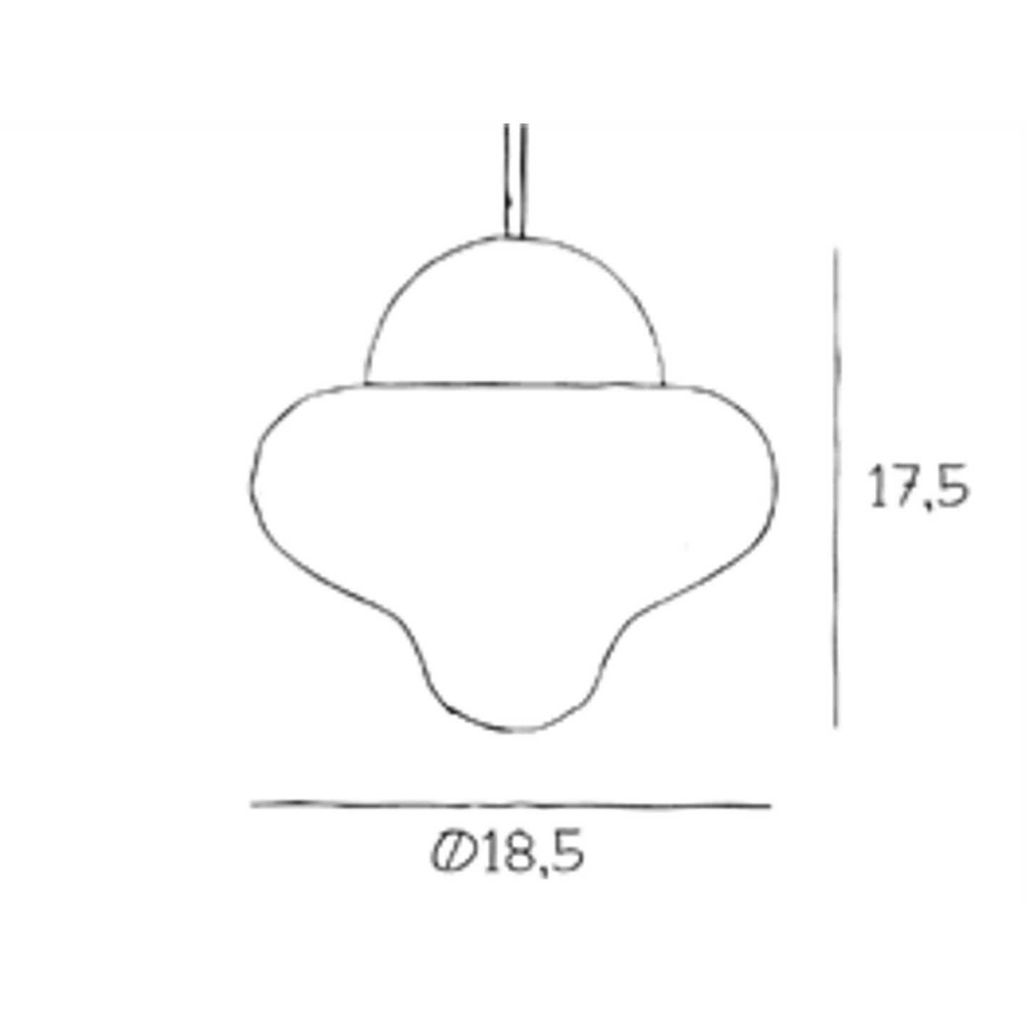 Design By Us Nutty Pendant Clear/Gold