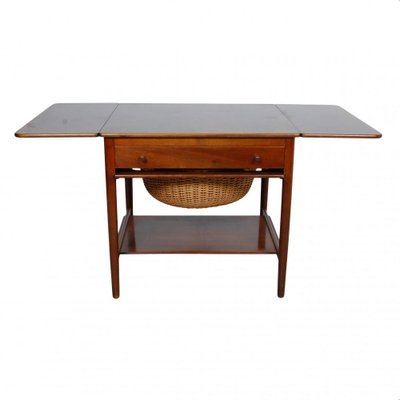 Nutwood Sewing Table by Hans Wegner for Andreas Tuck, 1980s-MTD-1440460