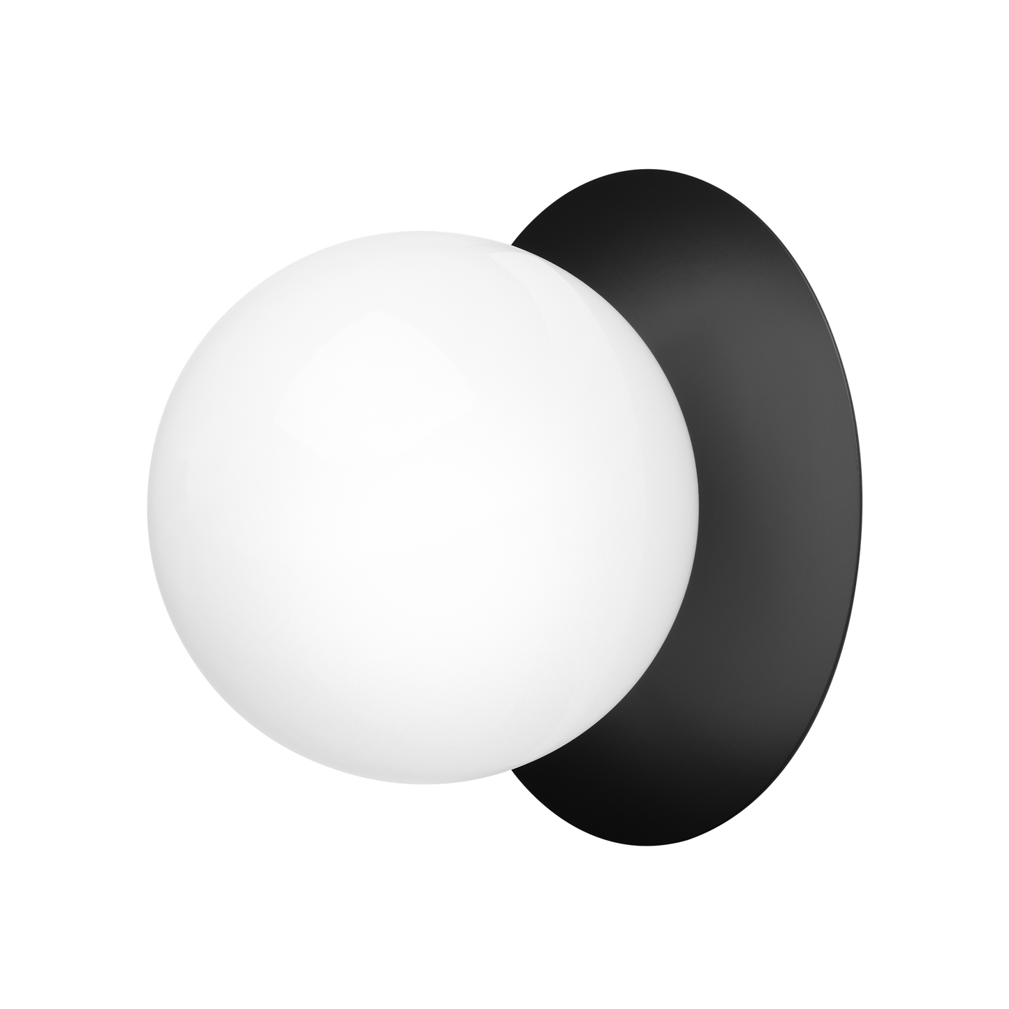 Liila 1 Wall/Ceiling Lamp Large by Nuura #Black / Opal