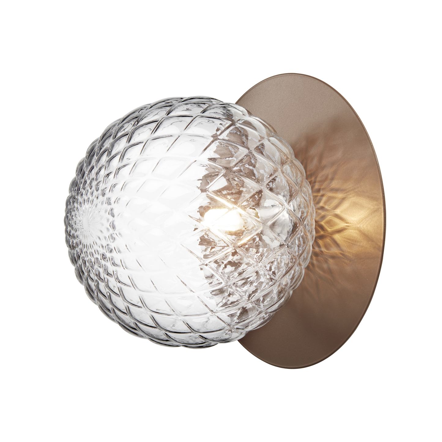 Liila 1 Wall/Ceiling Lamp Large by Nuura #Dark bronze / Clear