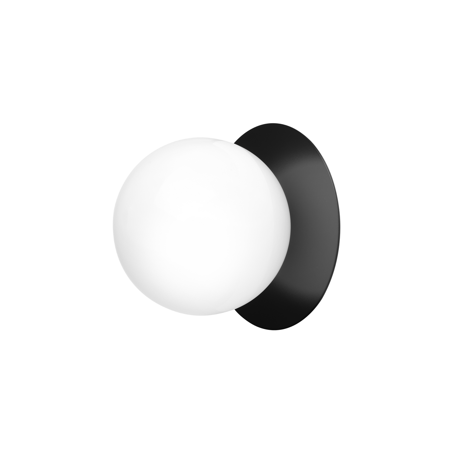 Liila 1 Wall/ Ceiling Light Medium by Nuura #Black / Opal