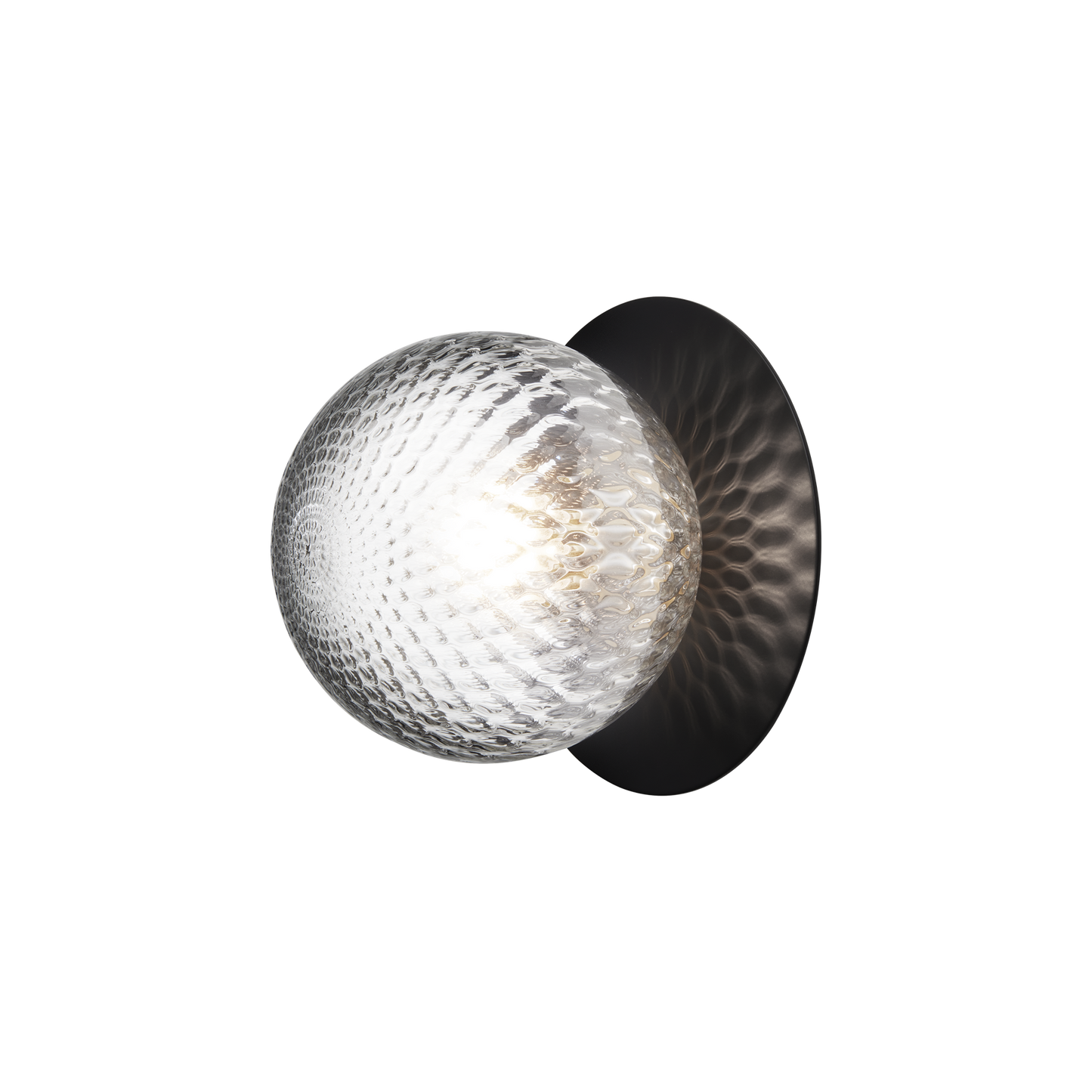 Liila 1 Wall/ Ceiling Light Medium by Nuura #Black / Clear