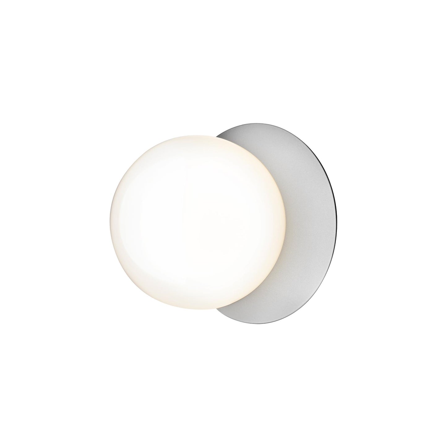 Liila 1 Wall/ Ceiling Light Medium by Nuura #Silver / Opal