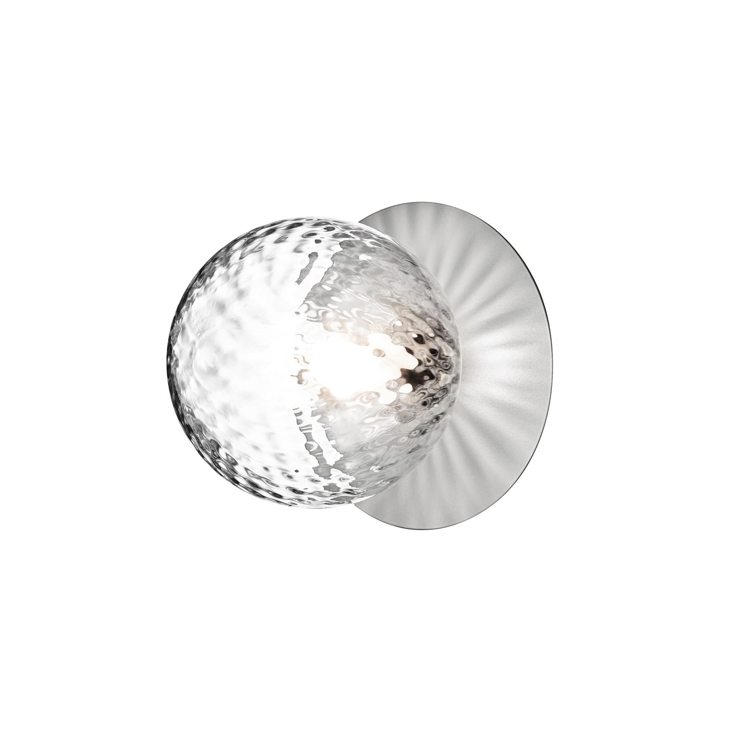 Liila 1 Wall/ Ceiling Light Medium by Nuura #Silver / Clear