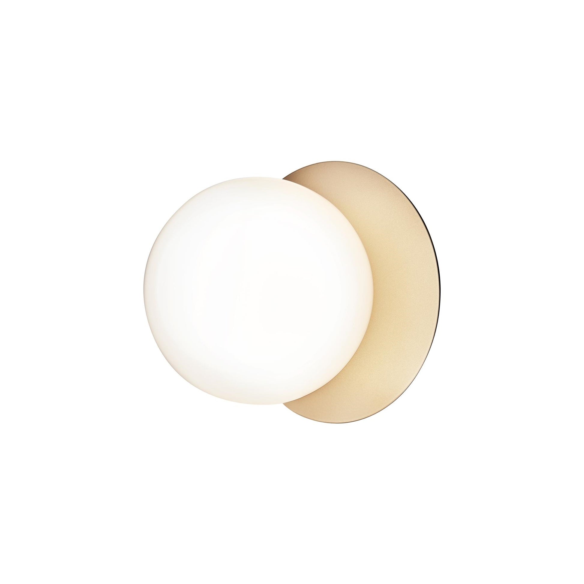 Liila 1 Wall/ Ceiling Light Medium by Nuura #Gold / Opal