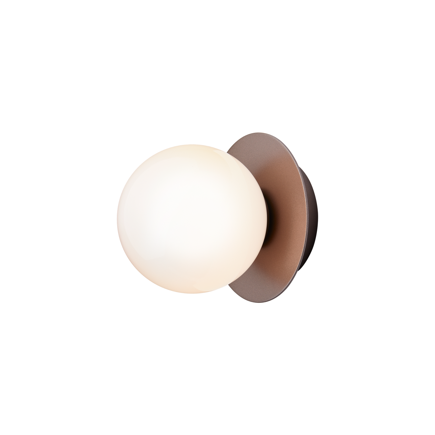 Liila 1 Wall/ Ceiling Light Small by Nuura #Dark bronze / Opal