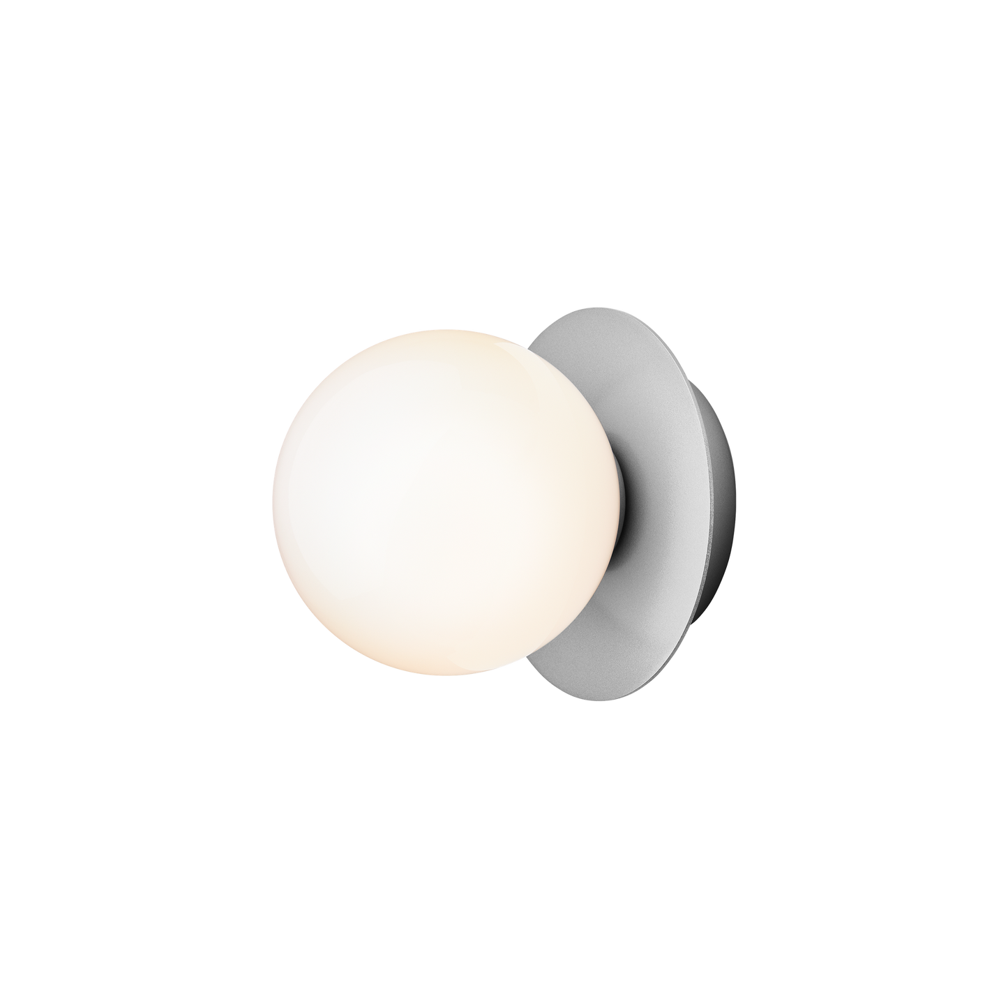 Liila 1 Wall/ Ceiling Light Small by Nuura #Silver / Opal