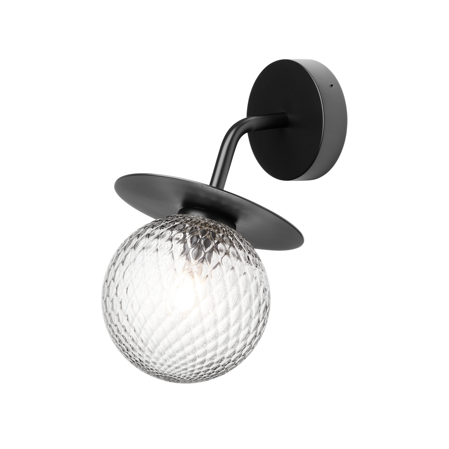 Liila Outdoor Wall Lamp by Nuura #Black / Clear