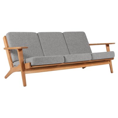 Oak 3-Seat Sofa Model 290 by Hans J. Wegner for Getama-HJB-1151313