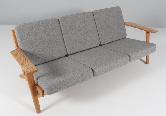 Oak 3-Seat Sofa Model 290 by Hans J. Wegner for Getama-HJB-1151313