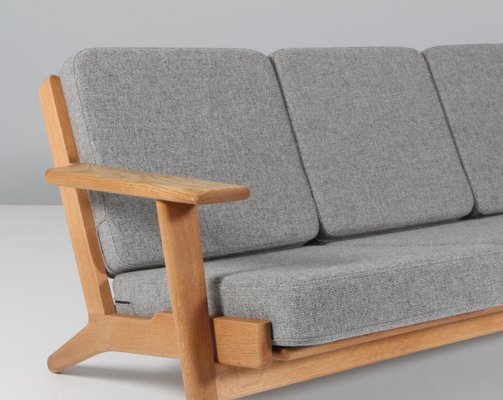 Oak 3-Seat Sofa Model 290 by Hans J. Wegner for Getama-HJB-1151313