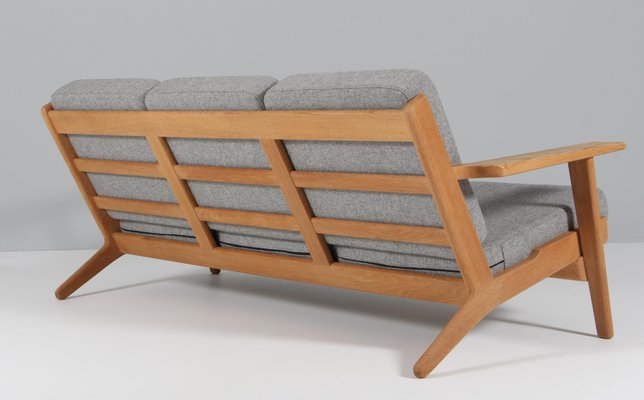 Oak 3-Seat Sofa Model 290 by Hans J. Wegner for Getama-HJB-1151313