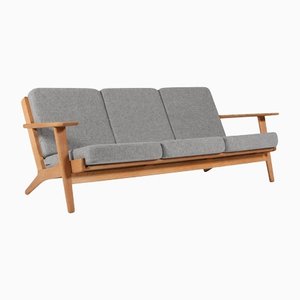 Oak 3-Seat Sofa Model 290 by Hans J. Wegner for Getama-HJB-1151313