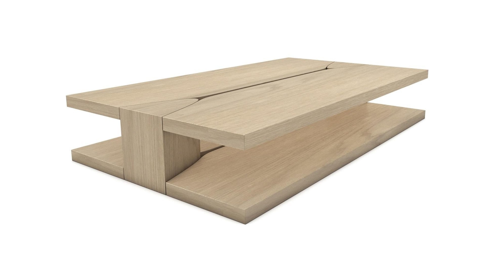 Oak Amarante Low Table by LK Edition