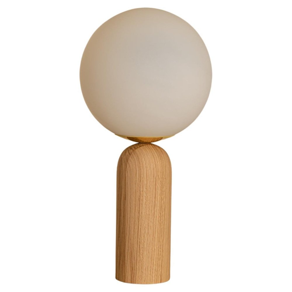 Oak and Brass Atlas Table Lamp by Simone & Marcel