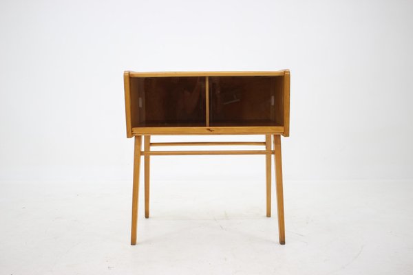 Oak and Glass Cabinet, Czechoslovakia, 1960s-TZ-1005770