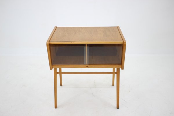 Oak and Glass Cabinet, Czechoslovakia, 1960s-TZ-1005770