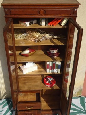 Oak and Glass Display Case, 1930s-ABK-2040988