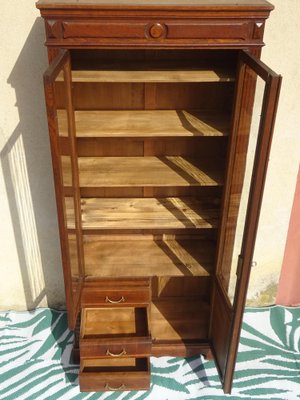 Oak and Glass Display Case, 1930s-ABK-2040988