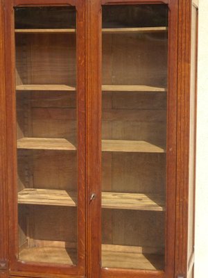 Oak and Glass Display Case, 1930s-ABK-2040988