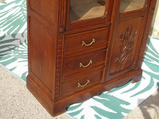 Oak and Glass Display Case, 1930s-ABK-2040988