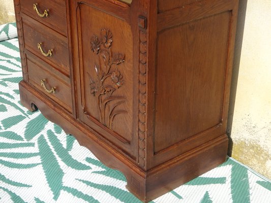 Oak and Glass Display Case, 1930s-ABK-2040988