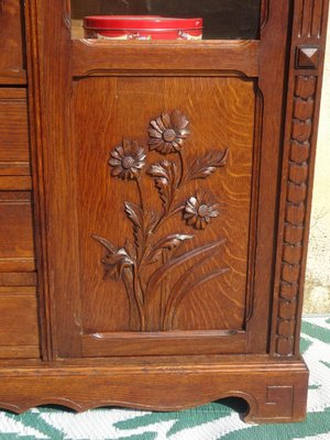 Oak and Glass Display Case, 1930s-ABK-2040988